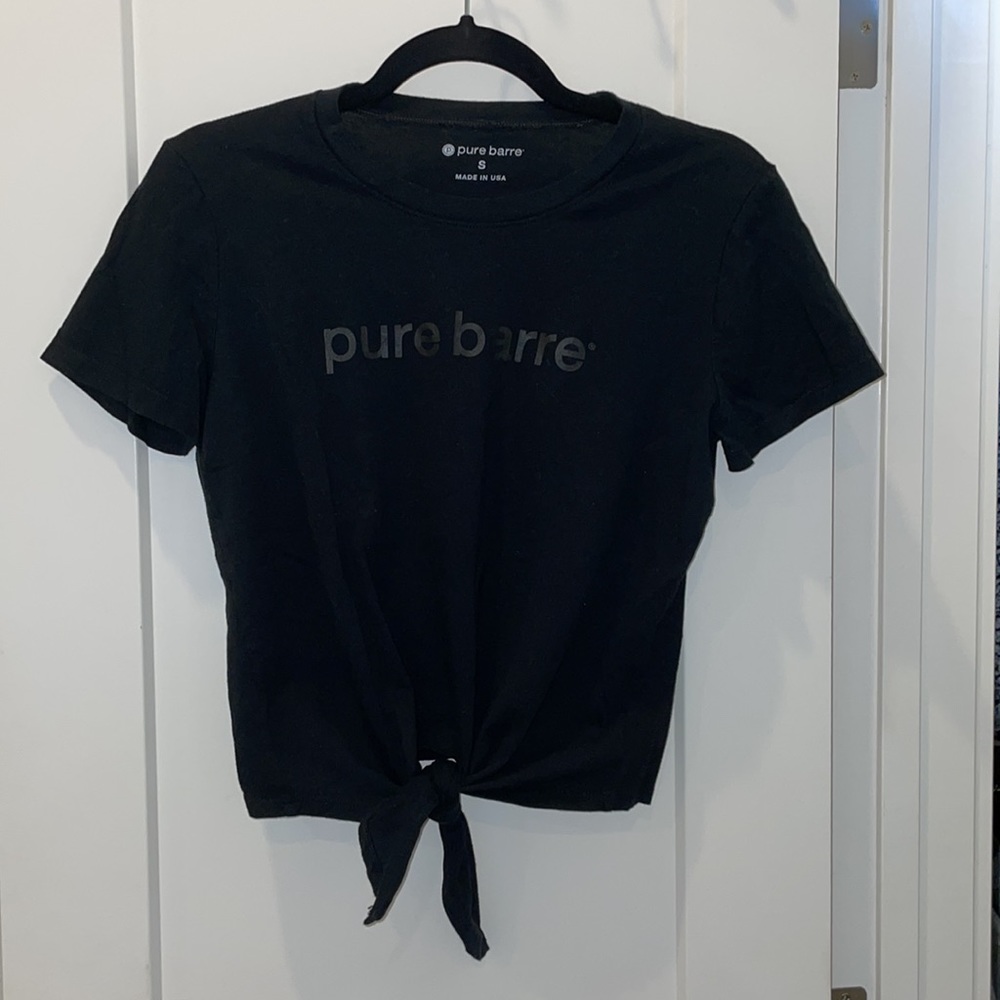 Pure Barre Crop Tie T-shirt